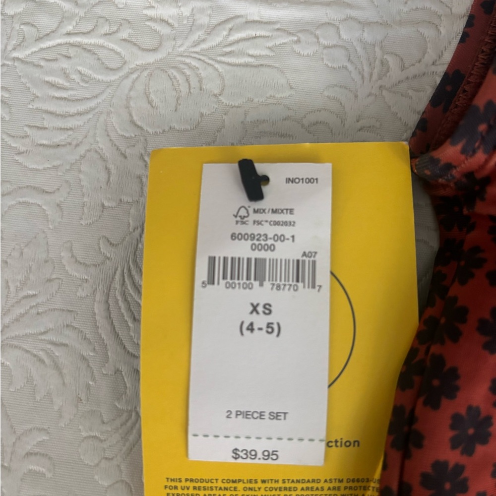 ❤️2/$15 or 3/$21❤️NWT Gap Kids Tankini Bathing Suit, Size XS/4/5 - Picture 8 of 8
